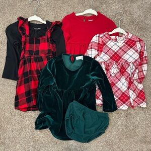 Toddler Girl Holiday Dresses S/4
